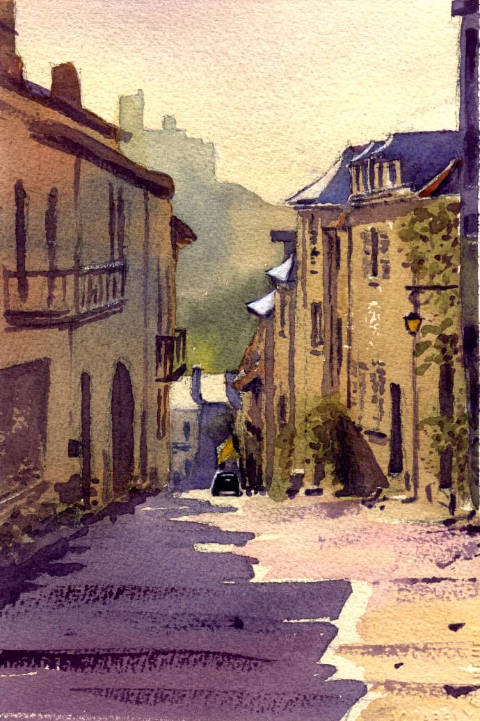 Najac, Aveyron, SW France