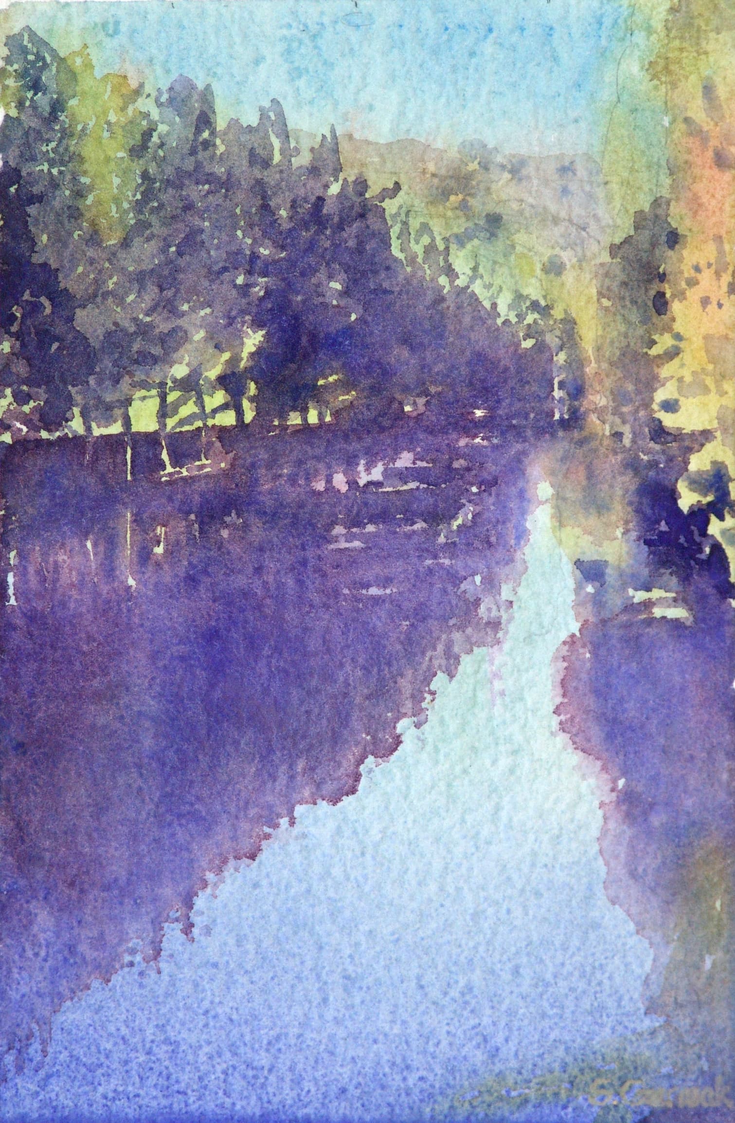 The River Lot, Watercolor